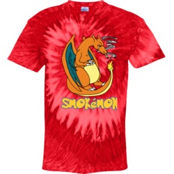 Charizard Smokemon Weed Smoking Pokemon Character Tie Dye