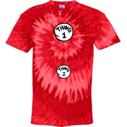 Thing 1 And 2 Funny Maternity Simple Halloween Costume Tie Dye