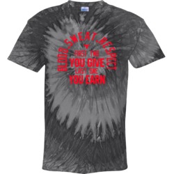 Blood Sweat Respect The Rock Fitness Fan Tie Dye