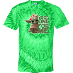 Yoda One For Me Cute Baby Yoda The Child Valentines Tie Dye