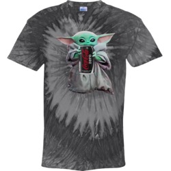 Baby Yoda The Child Mandalorian Coke Zero Soda Pop Drink Tie Dye
