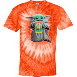 Baby Yoda The Child Mandalorian Cactus Cooler Soda Pop Drink Tie Dye