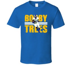 Bobby Trees Robert Woods Football Fan Blue T Shirt