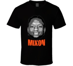 Joe Mixon Big Head Football Fan Black T Shirt Joe Mixon Big Head Football Fan Black T Shirt
