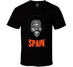 Quinton Spain Big Head Football Fan Black T Shirt Quinton Spain Big Head Football Fan Black T Shirt