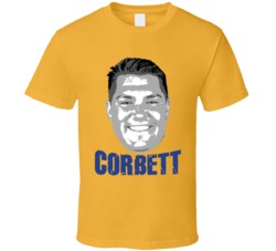 Austin Corbett Big Head Football Fan Gold T Shirt Austin Corbett Big Head Football Fan Gold T Shirt
