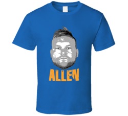 Brian Allen Big Head Football Fan Blue T Shirt Brian Allen Big Head Football Fan Blue T Shirt