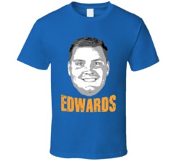David Edwards Big Head Football Fan Blue T Shirt David Edwards Big Head Football Fan Blue T Shirt