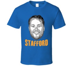 Matt Stafford Big Head Football Fan Blue T Shirt Matt Stafford Big Head Football Fan Blue T Shirt