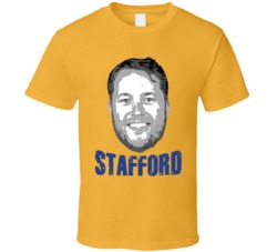 Matt Stafford Big Head Football Fan Gold T Shirt Matt Stafford Big Head Football Fan Gold T Shirt
