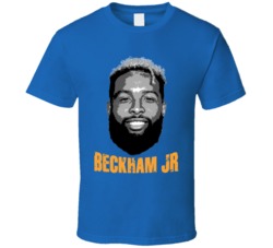 Odell Beckham Jr Big Head Football Fan Blue T Shirt Odell Beckham Jr Big Head Football Fan Blue T Shirt