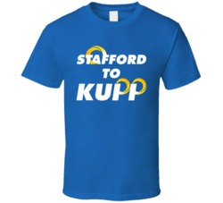 Stafford To Kupp Horns Football Fan T Shirt Stafford To Kupp Horns Football Fan T Shirt