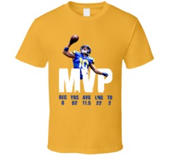 Cooper Kupp Mvp Stats Football Fan Gold T Shirt Cooper Kupp Mvp Stats Football Fan Gold T Shirt
