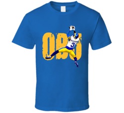 Obj Odell Beckham Jr Touchdown Football Fan Royal Blue T Shirt Obj Odell Beckham Jr Touchdown Football Fan Royal Blue T Shirt