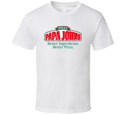 Papa Johns Logo Popular Pizza Store Restaurant Food Fan Gift T Shirt