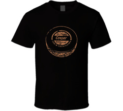 Cooper Puck Logo Distressed T Shirt Cooper Puck Logo Distressed T Shirt