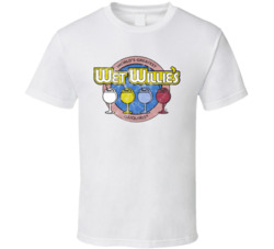 Wet Willie's Savannah Georgia Restaurant Worn Look T Shirt