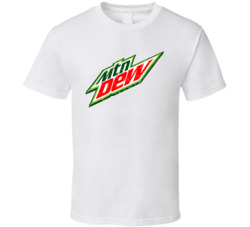 Mountain Dew Cool Popular Food Drink Restaurant Brand Logo Gift T Shir