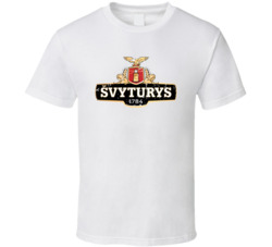 Svyturys Logo Popular Beer Lagar Alcohol Beverage Drink Fan Gift T Shi