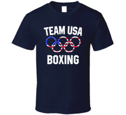 Team Usa Boxing Olympics Event Patriotic Rings T Shirt