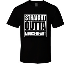 Straight Outta Mooseheart Illinois City Grunge Parody Cool T Shirt