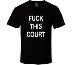 Fuck This Court Funny The People Vs Larry Flynt Popular Movie T Shirt