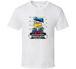 Angry Donald Duck Mug Shot T Shirt Angry Donald Duck Mug Shot T Shirt
