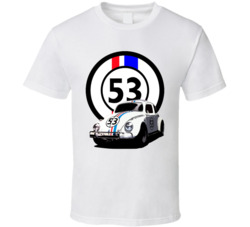 Herbie The Love Bug Movie Number 53 Plate T Shirt Herbie The Love Bug Movie Number 53 Plate T Shirt