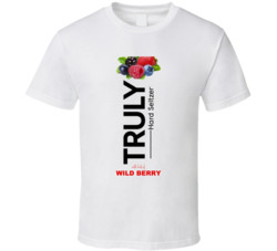 Truly Hard Seltzer Wild Berry Halloween Costume Alcohol Drink T Shirt