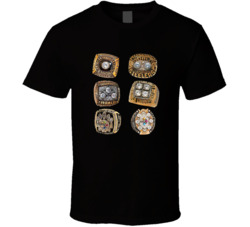 Pittsburgh Football 6 World Champion Rings T Shirt Pittsburgh Football 6 World Champion Rings T Shirt
