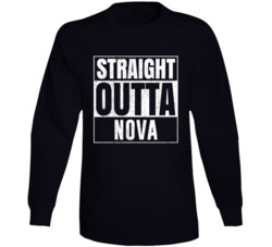 Straight Outta Nova Ohio City Grunge Parody Cool Long Sleeve T Shirt Straight Outta Nova Ohio City Grunge Parody Cool Long Sleeve T Shirt