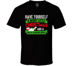 Merry Little Christmas And Shot Of Zoladkowa Gorzka Drink Party Holida Merry Little Christmas And Shot Of Zoladkowa Gorzka Drink Party Holida