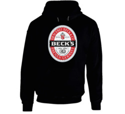Becks Beer Germany Distressed Look Label Beer Lovers Hoodie Becks Beer Germany Distressed Look Label Beer Lovers Hoodie