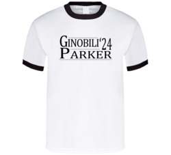 Manu Ginobili Tony Parker For President '24 San Antonio Basketball T S Manu Ginobili Tony Parker For President '24 San Antonio Basketball T S