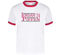 Michael Jordan Scottie Pippen For President '24 Chicago Basketball T S Michael Jordan Scottie Pippen For President '24 Chicago Basketball T S