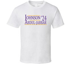 Magic Johnson Kareem Adbul-jabbar For President '24 Los Angeles L Bask Magic Johnson Kareem Adbul-jabbar For President '24 Los Angeles L Bask
