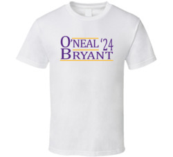 Shaquille O'neal Kobe Bryant For President '24 Los Angeles L Basketbal Shaquille O'neal Kobe Bryant For President '24 Los Angeles L Basketbal