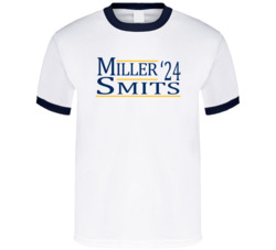 Reggie Miller Rik Smits For President '24 Indiana Basketball T Shirt Reggie Miller Rik Smits For President '24 Indiana Basketball T Shirt