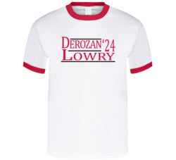 Demar Derozan Kyle Lowry For President '24 Toronto Basketball T Shirt Demar Derozan Kyle Lowry For President '24 Toronto Basketball T Shirt