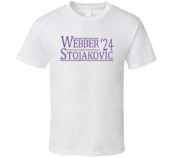 Chris Webber Peja Stojakovic For President '24 Sacramento Basketball T Chris Webber Peja Stojakovic For President '24 Sacramento Basketball T