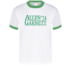 Ray Allen Kevin Garnett For President '24 Boston Basketball T Shirt Ray Allen Kevin Garnett For President '24 Boston Basketball T Shirt