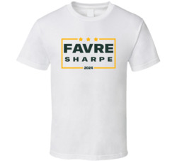 Brett Favre Sterling Sharpe For President 2024 Green Bay Football T Sh