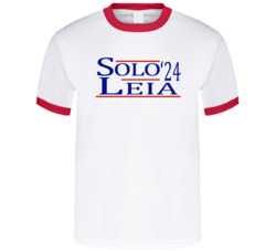 Hans Solo And Princess Leia For President '24 Star Wars T Shirt Hans Solo And Princess Leia For President '24 Star Wars T Shirt