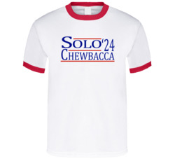 Hans Solo And Chewbacca For President '24 Star Wars T Shirt Hans Solo And Chewbacca For President '24 Star Wars T Shirt