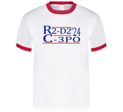R2-d2 And C-3po For President '24 Star Wars T Shirt R2-d2 And C-3po For President '24 Star Wars T Shirt