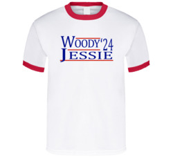 Woody And Jessis For President '24 Toy Story T Shirt Woody And Jessis For President '24 Toy Story T Shirt