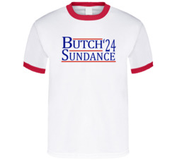 Butch Cassidy And The Sundance Kid For President '24 Movie T Shirt Butch Cassidy And The Sundance Kid For President '24 Movie T Shirt