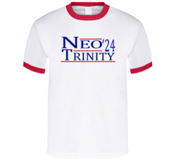 Neo And Trinity For President '24 The Matrix T Shirt Neo And Trinity For President '24 The Matrix T Shirt