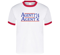 Agent J And Agent K For President '24 Men In Black T Shirt Agent J And Agent K For President '24 Men In Black T Shirt