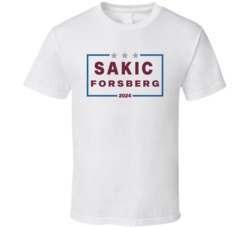 Joe Sakic Peter Forsberg For President 2024 Colorado Hockey T Shirt